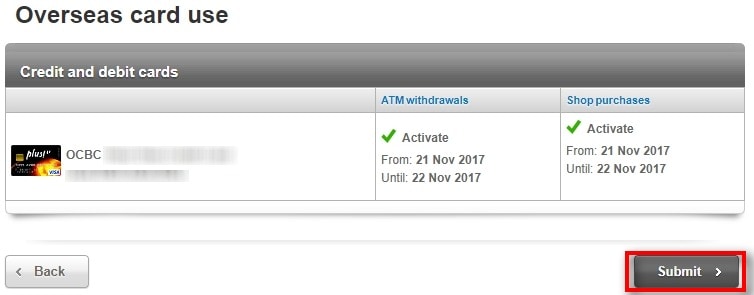 How To Activate OCBC Card For Overseas Use 5