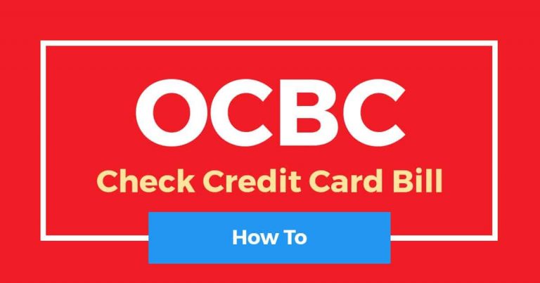 How To Check OCBC Credit Card Bill