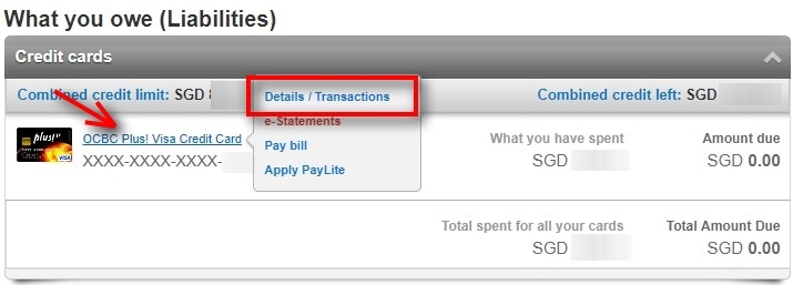 How To Check OCBC Credit Card Bill 1