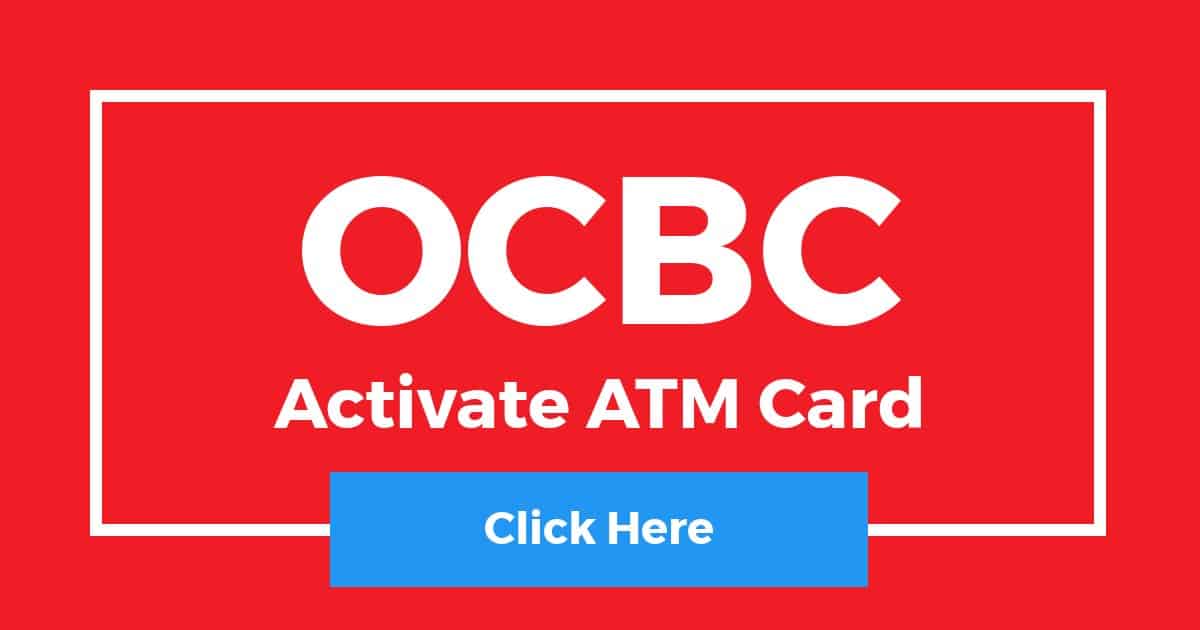 How To Activate OCBC ATM Card 1