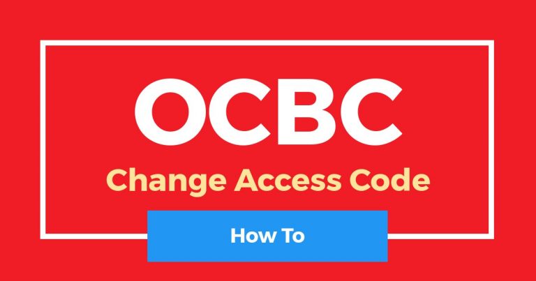 How To Change OCBC Access Code