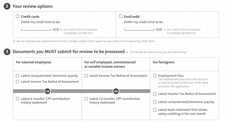 OCBC Credit Card Limit Review