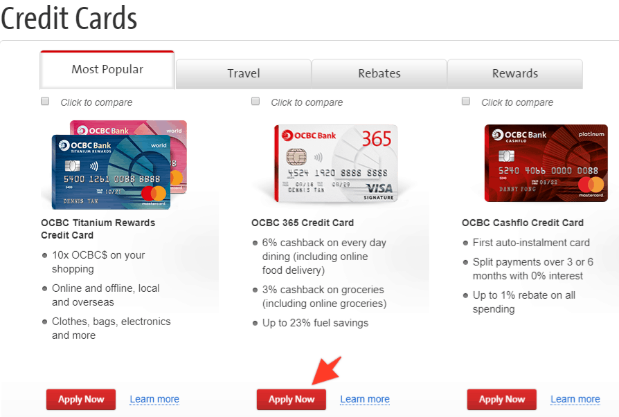 How To Apply For OCBC Credit Card 1