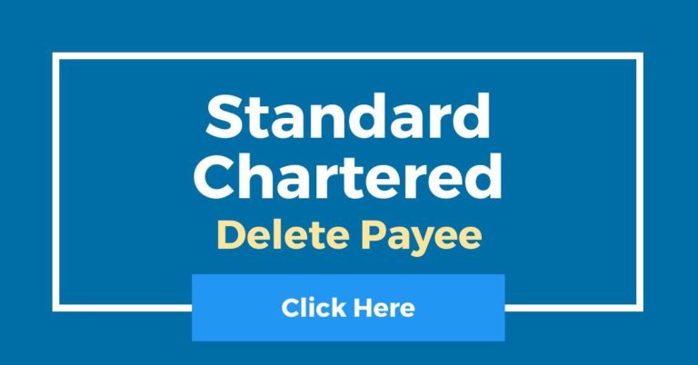 How To Delete Payee In Standard Chartered