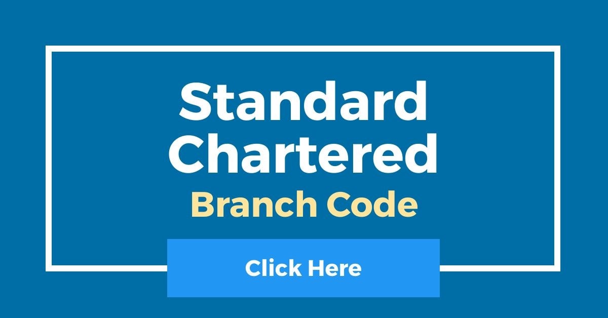 Standard Chartered Branch Code