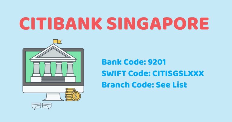 Citibank SG Branch Code/Bank Code/Swift Code