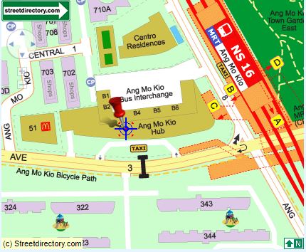 OCBC Ang Mo Kio Central Branch Location
