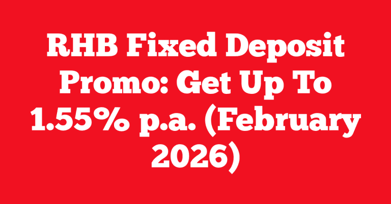 RHB Fixed Deposit Promo: Get Up To 1.55% p.a. (February 2026)