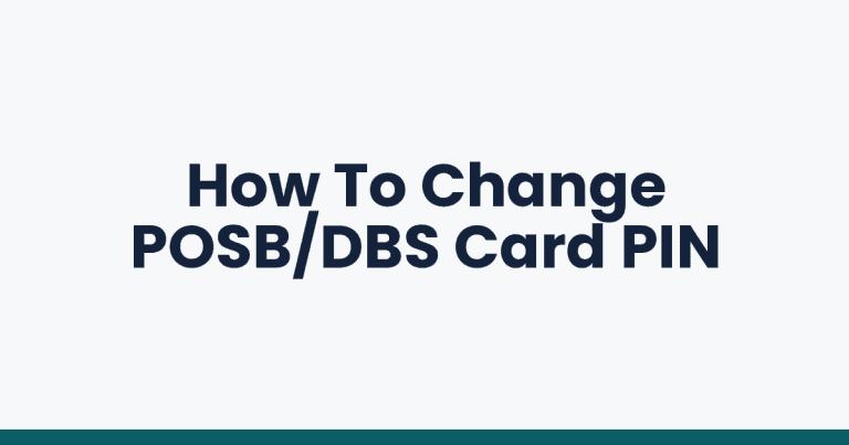 How To Change POSB/DBS Card PIN