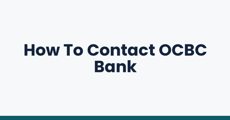 How To Contact OCBC Bank