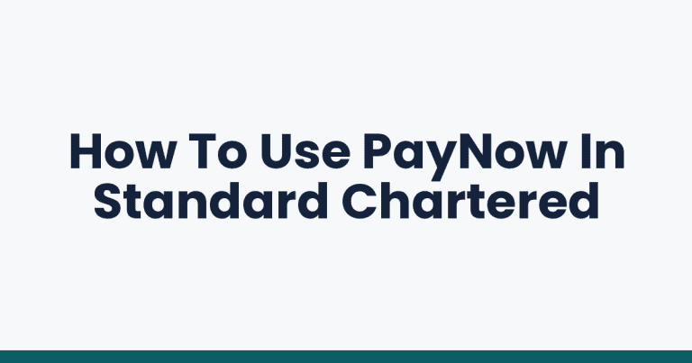How To Use PayNow In Standard Chartered