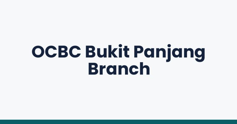 OCBC Bukit Panjang Branch