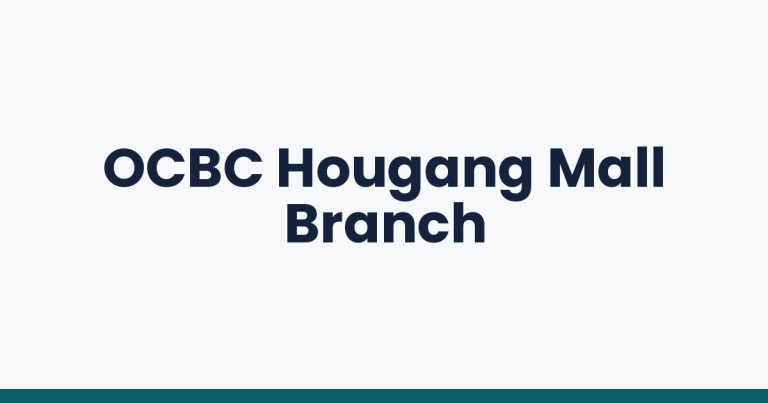 OCBC Hougang Mall Branch